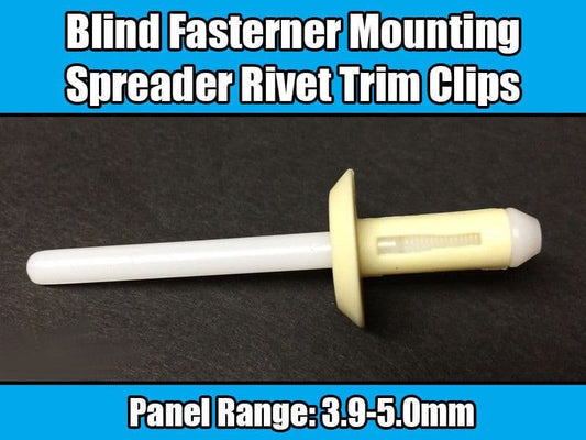 10x Clips for GM Fasterner Mounting Spread Rivet Trim Panel Range 3.9-5.0mm