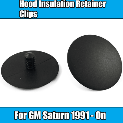 10x Clips for GM Saturn 1991-On Hood Insulation Retainer Clips Black Plastic