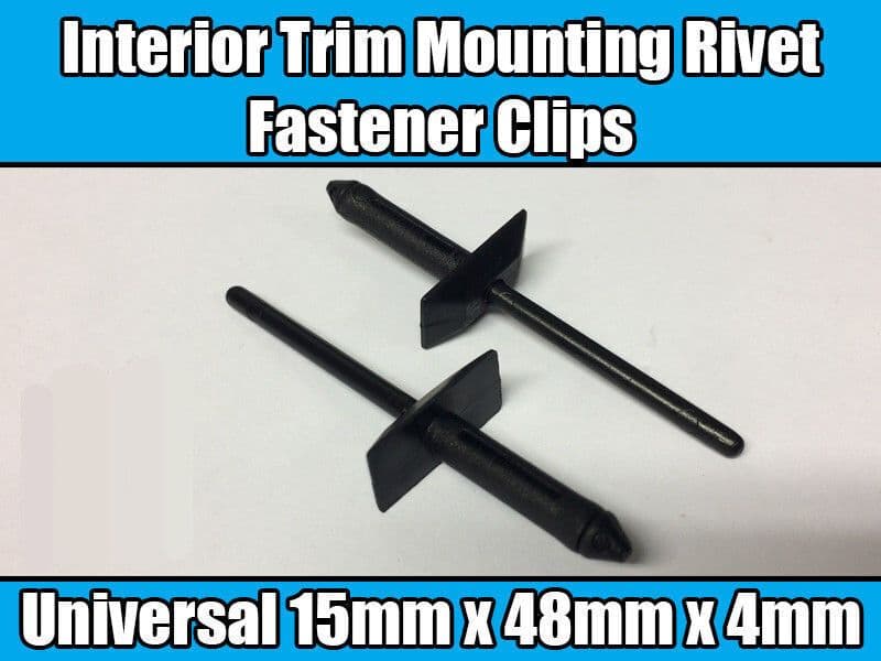 10x Clips for GM Universal Interior Trim Mounting Fastener Rivet Black Plastic