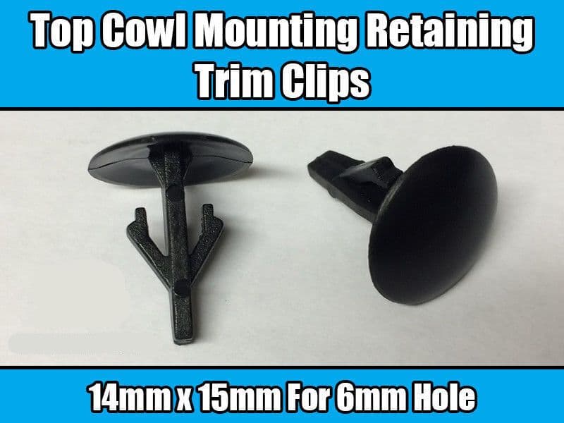 10x Clips for Honda Accord Universal Cowl Mounting Retaining Trim 91501-Sm4-003