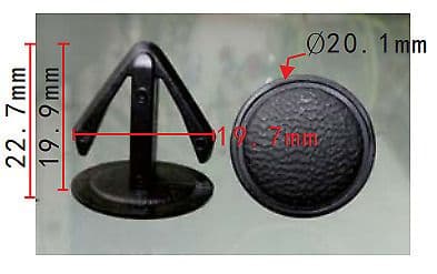 10x Clips for Honda Acura Panel Trim Large Plastic Rivet Retainer Clips