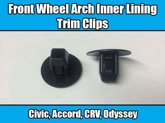 10x Clips for Honda Civic Accord Front Wheel Arch Inner Lining Trim Black *