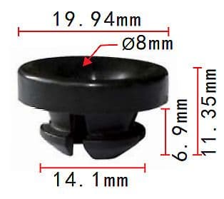 10x Clips for Honda Civic Accord Universal Hood Rod Pivot Grommet 91604-Sd2-013