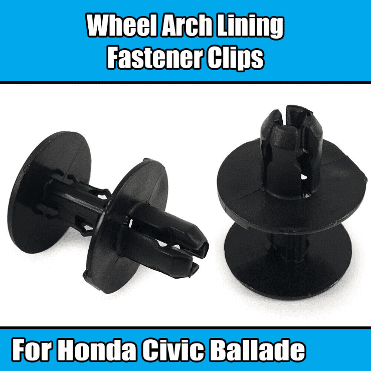 10x Clips for Honda Civic Ballade Wheel Arch Lining Fastener Rivet 91501-Tr0-003