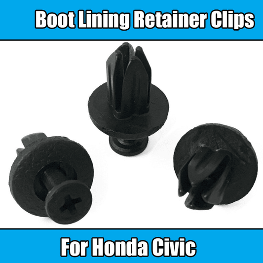 10x Clips for Honda Civic Boot/Trunk Lining Replacement Retainer Black Plastic
