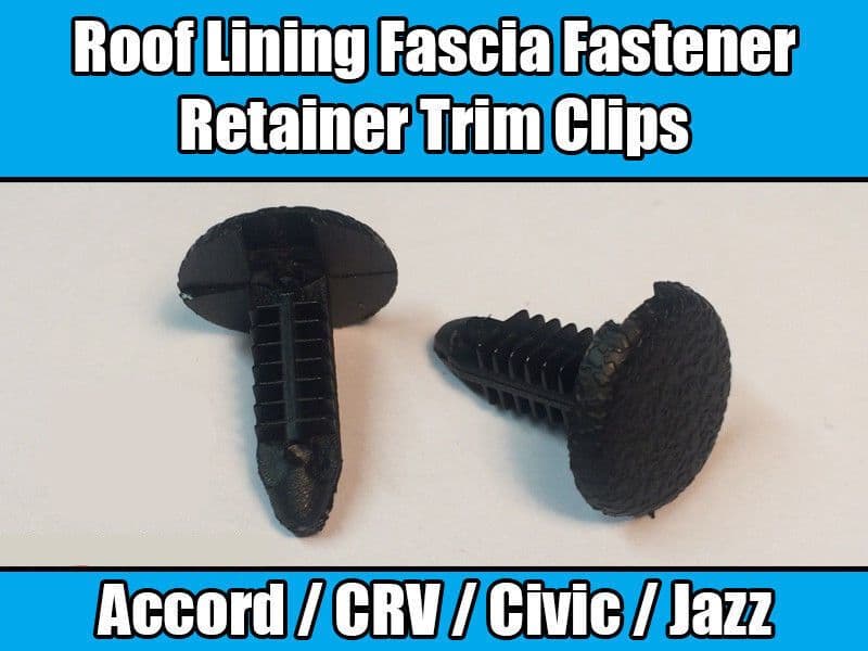 10x Clips for Honda Civic Crv Accord Roof Lining Fastener Retainer Trim Black