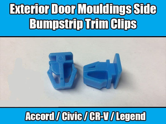 10x Clips for Honda Civic Exterior Door Moulding Bumpstrip Trim Blue Plastic