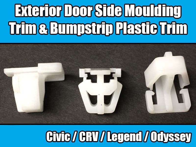 10x Clips for Honda Crv Civic Exterior Door Side Moulding Bumpstrip Plastic Trim