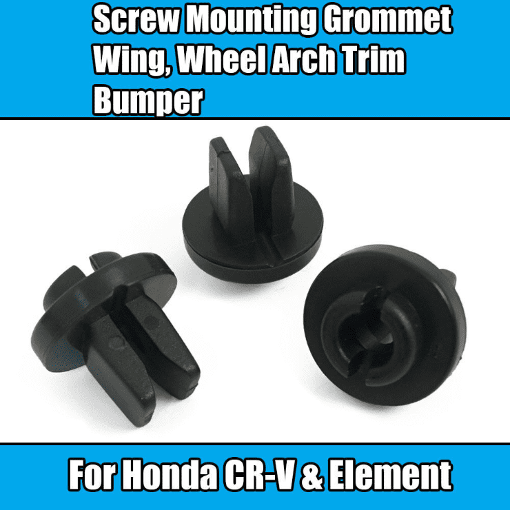 10x Clips for Honda Plastic Screw Mounting Grommet Wing Wheel Arch Trim Bumper