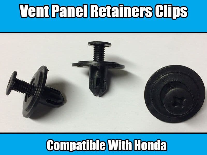 10x Clips for Honda Screw Type Vent Panel Retainers Black Nylon 90688--Sb0-003