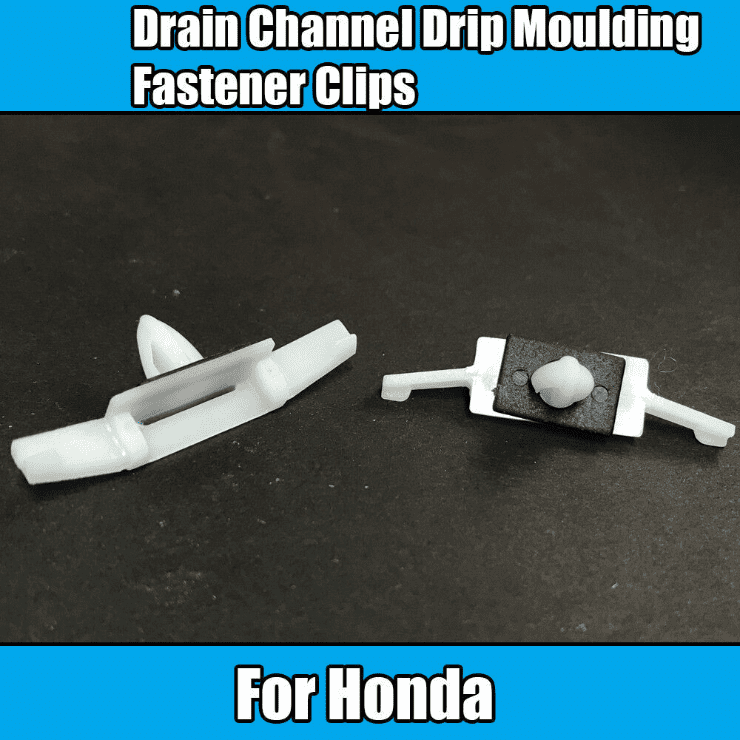10x Clips for Honda Side Window Rain Channel Moulding Trim Fastener W/ Washer