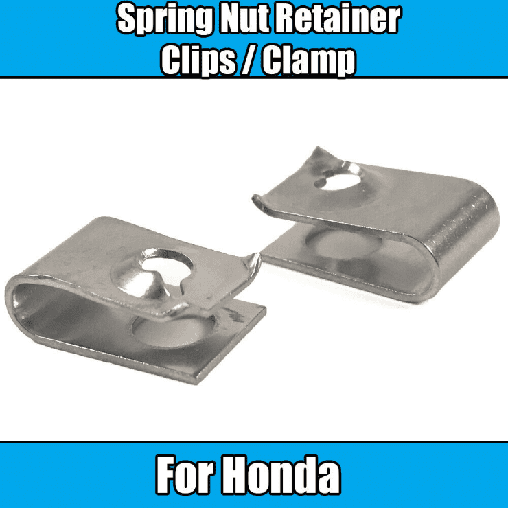 10x Clips for Honda Spring Nut Retainer Bracket Clip Clamps Metal Trifon Nuts