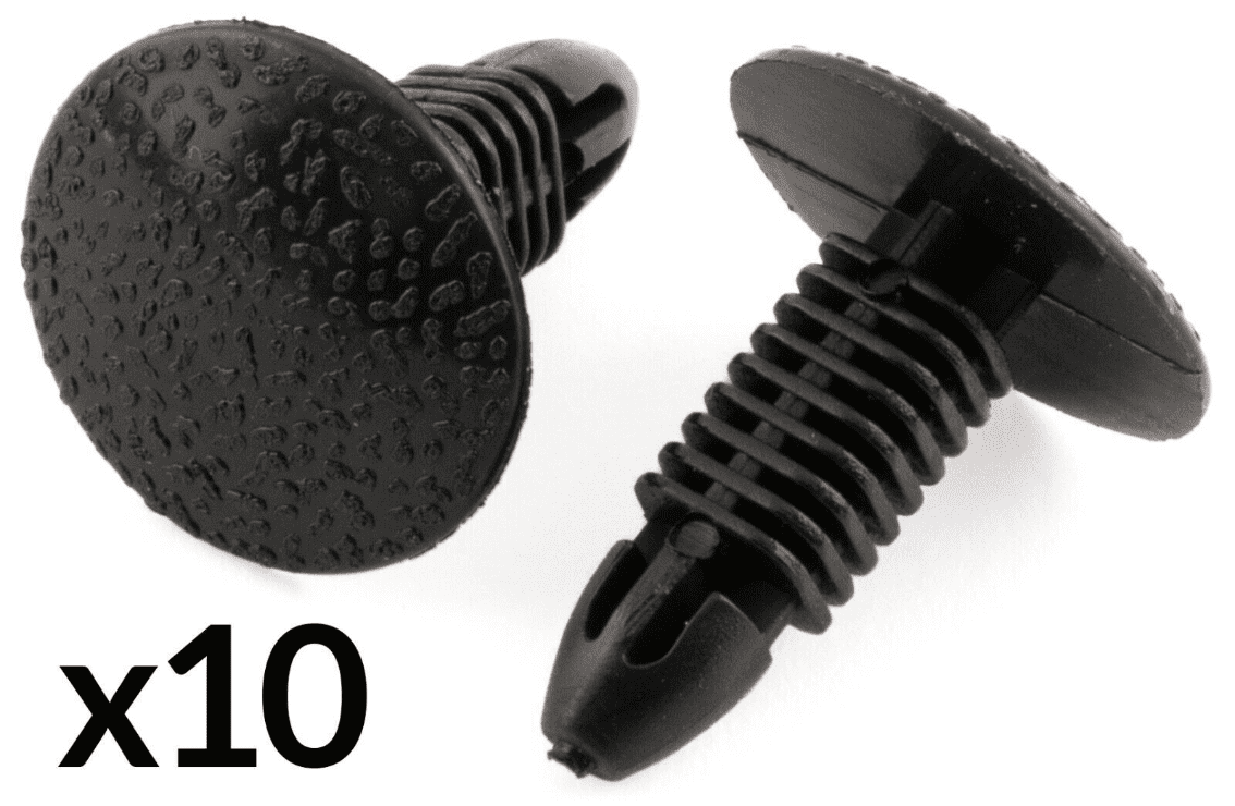 10x Clips for Honda & Suzuki Trim Panel Interior Carpet Boot Seat Black Plastic