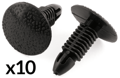 10x Clips for Honda & Suzuki Trim Panel Interior Carpet Boot Seat Black Plastic