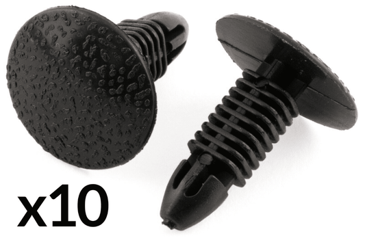 10x Clips for Honda & Suzuki Trim Panel Interior Carpet Boot Seat Black Plastic