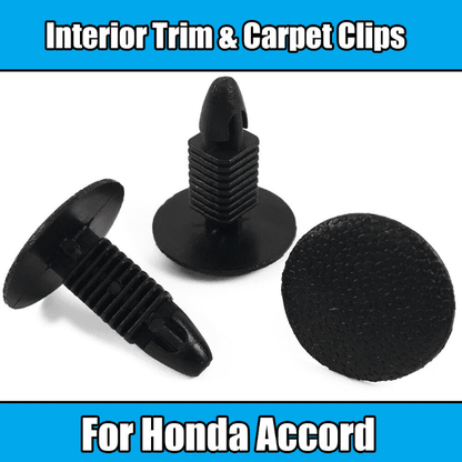 10x Clips for Honda & Suzuki Trim Panel Interior Carpet Boot Seat Black Plastic