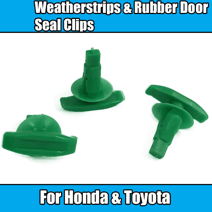 10x Clips for Honda Toyota Weatherstrip & Rubber Door Gasket Seal Green Plastic