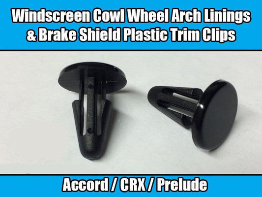 10x Clips for Honda Windscreen Cowl Wheel Arch Linings Brake Shield Plastic Trim