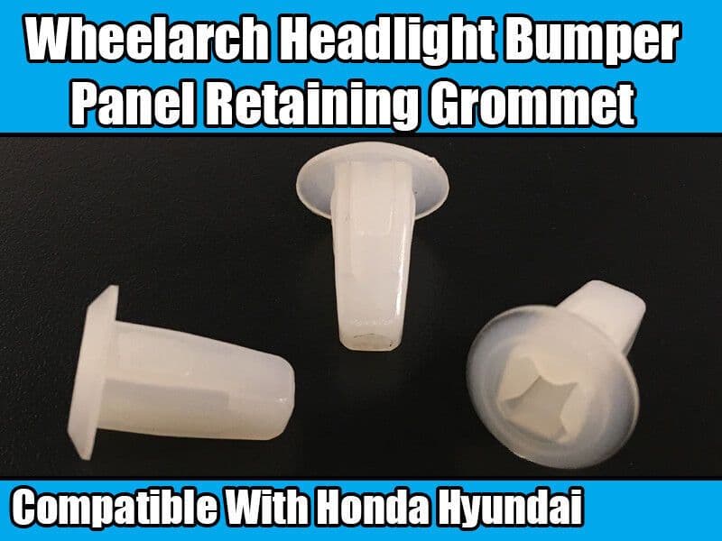 10x Clips for Hyundai Honda Wheelarch Headlight Bumper Panel Retaining Grommet
