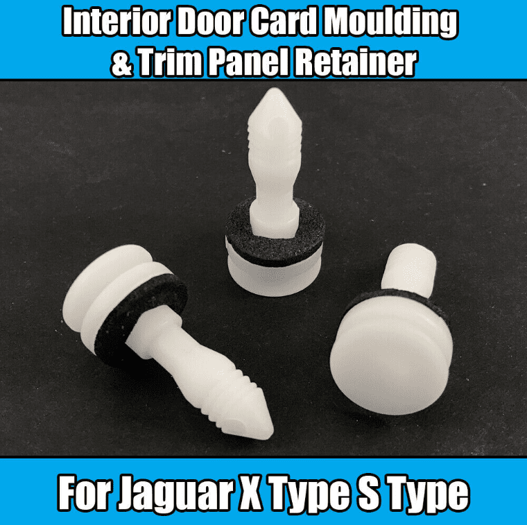 10x Clips for Jaguarxs Interior Door Card Moulding & Trim Panel Retainer Screw