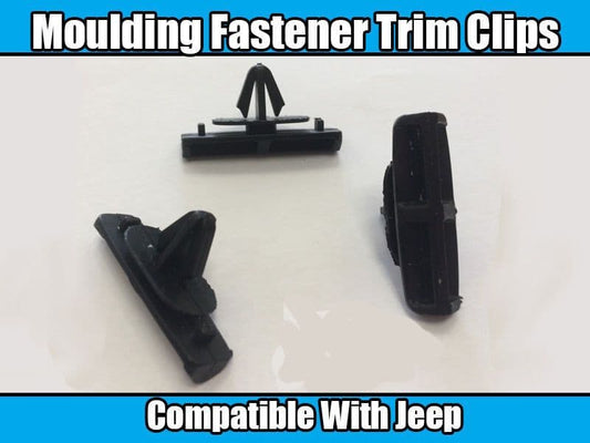 10x Clips for Jeep Grand Cherokee Liberty Car Plastic Fasteners Moulding Black