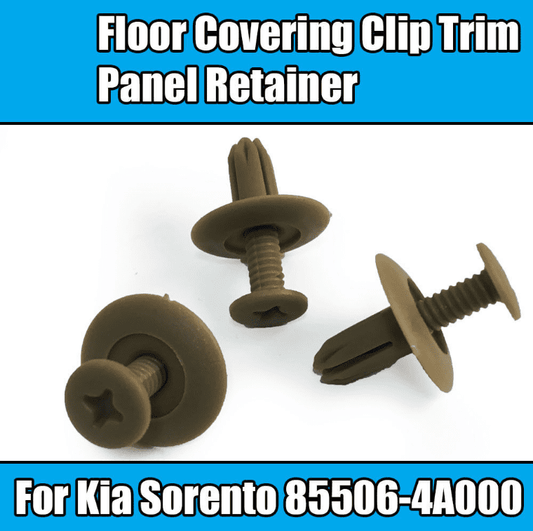 10x Clips for Kia Sorento Floor Covering Clip Trim Panel Retainer Light Brown