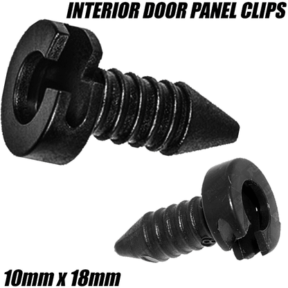 10x Clips for Land Rover Defender Interior Door Card Panel Trim Mxc1800 Black