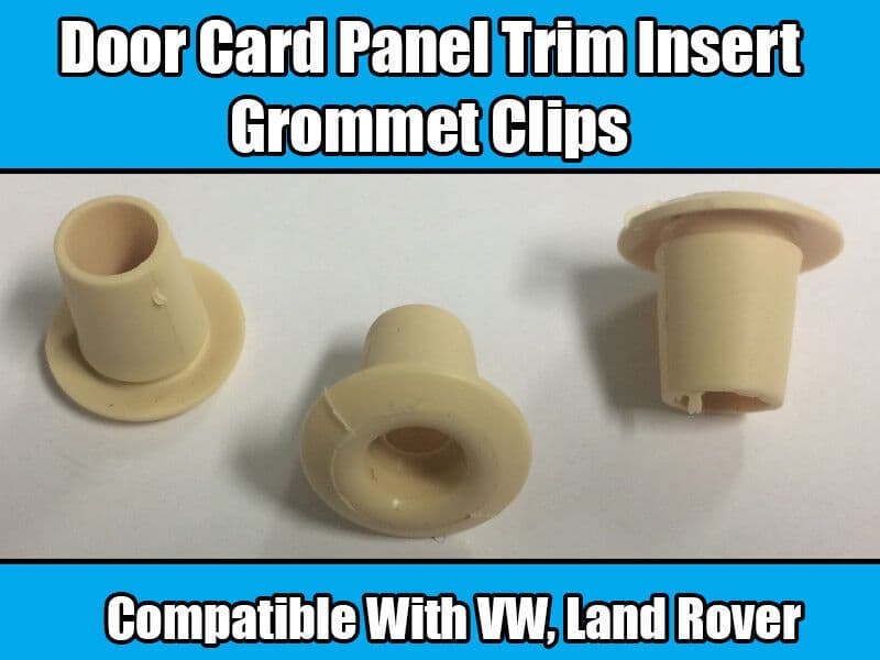 10x Clips for Land Rover Defender VW Door Card Panel Trim Grommet Insert Plastic