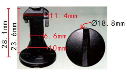 10x Clips for Land Rover Discovery 4 Range Rover Tow Eye Cover Bumper Trim Clips