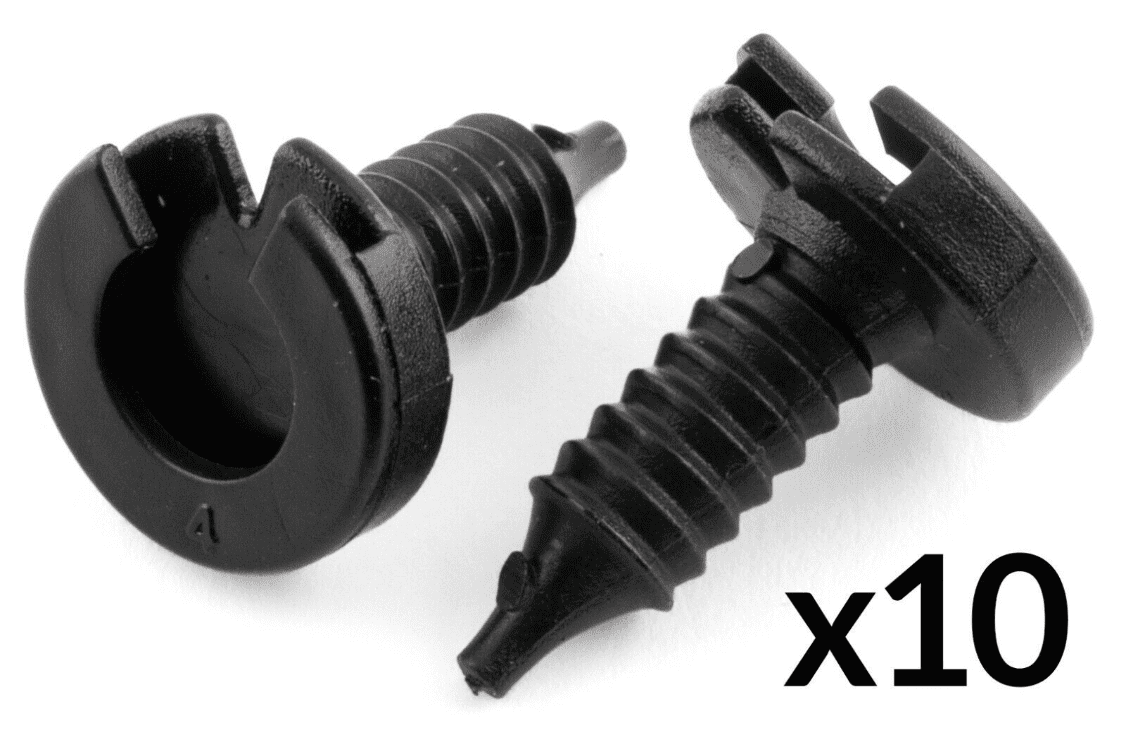 10x Clips for Land Rover Discovery Freelander P38 Door Panel Card Black Plastic