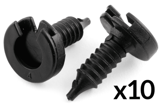10x Clips for Land Rover Discovery Freelander P38 Door Panel Card Black Plastic