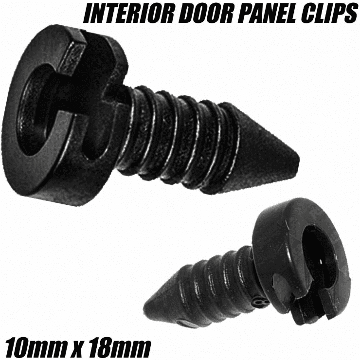 10x Clips for Land Rover Discovery Freelander P38 Door Panel Card Black Plastic