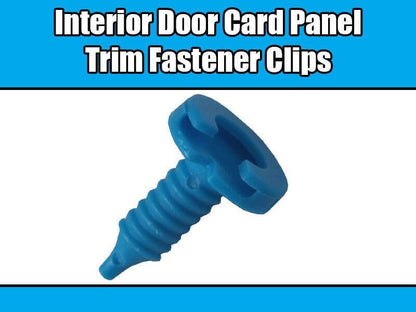 10x Clips for Land Rover Discovery Freelander Range Door Panel Trim Blue Plastic