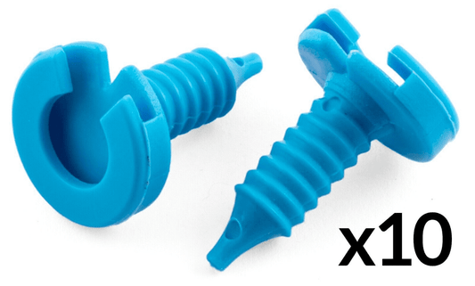 10x Clips for Land Rover Discovery Freelander Range Door Panel Trim Blue Plastic
