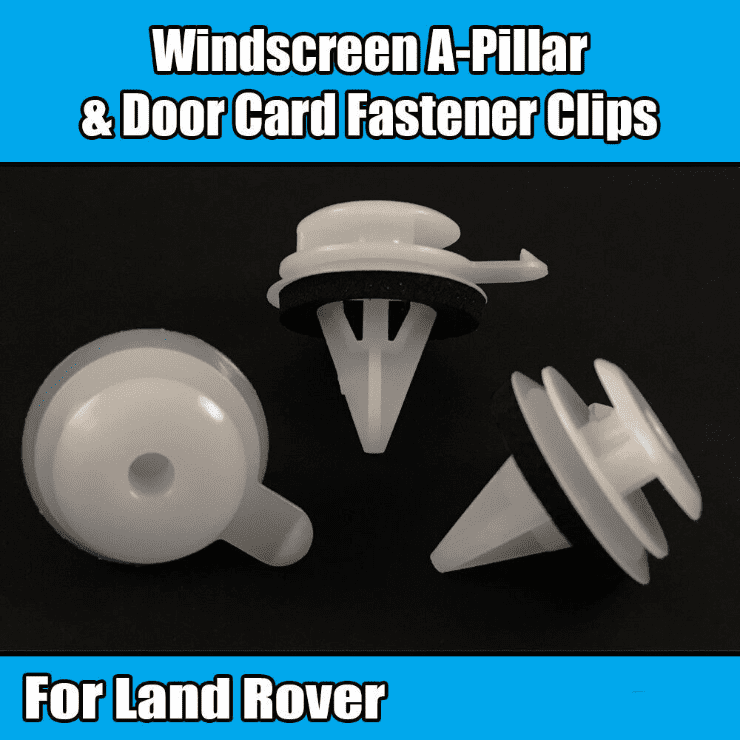 10x Clips for Land Rover Discovery Windscreen A Pillar Door Card Fastener Clips