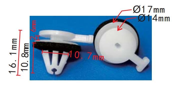 10x Clips for Land Rover Discovery Windscreen Pillar Trim Clip Range Rover Sport