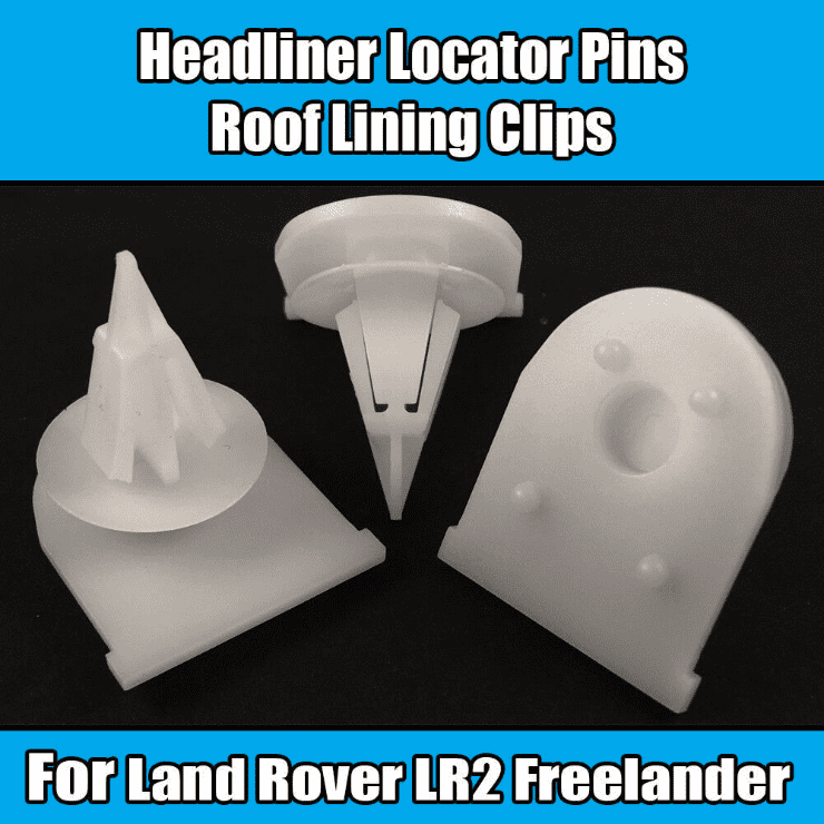 10x Clips for Land Rover Lr2 Freelander Headliner Locator Pins Roof Lining White