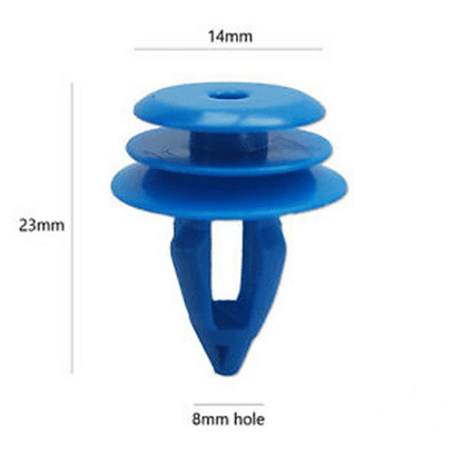 10x Clips for Land Rover Range Evoque Trim Front/Rear Wheel Arch Blue Plastic