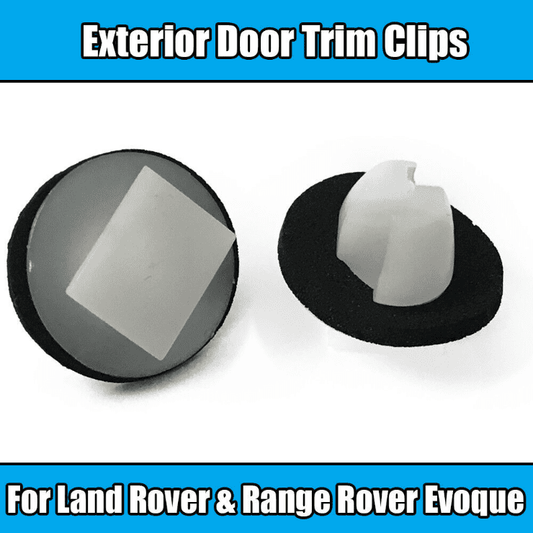 10x Clips for Land Rover Range Rover Evoque Exterior Door Trim White Plastic
