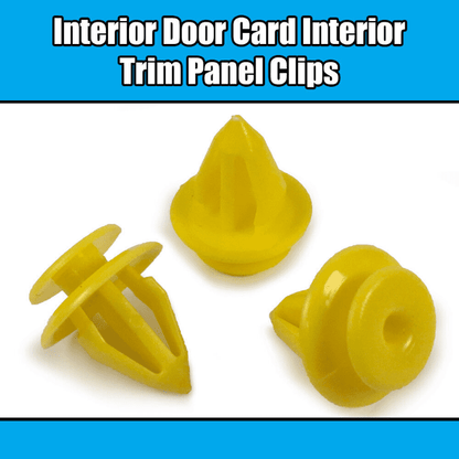 10x Clips for Land Rover Seat Interior Door Trim Panel Retainer Yellow Plastic