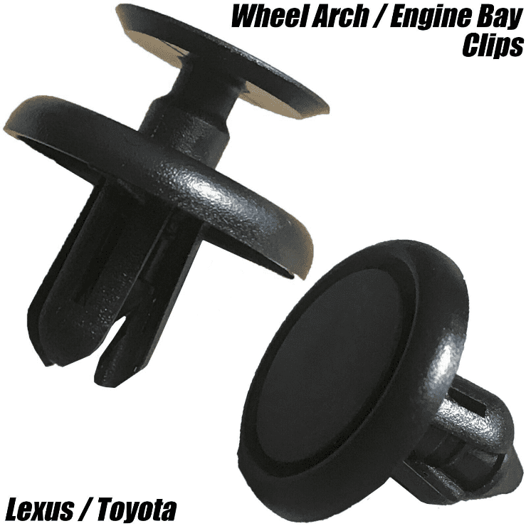 10x Clips for Lexus & Toyota Wheel Arch & Engine Bay Shield Mounting Fastener