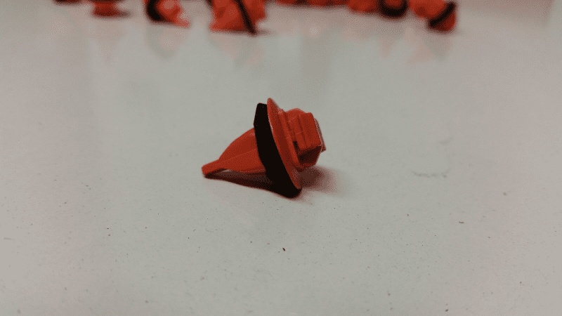 10x Clips for Lexus Wheel Arch Lining Moulding Strip Fastener Orange Plastic