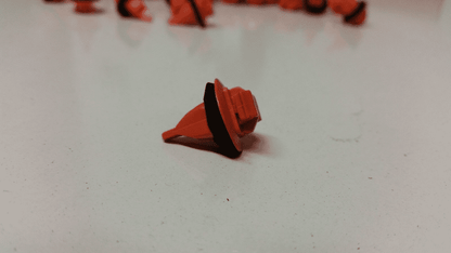 10x Clips for Lexus Wheel Arch Lining Moulding Strip Fastener Orange Plastic