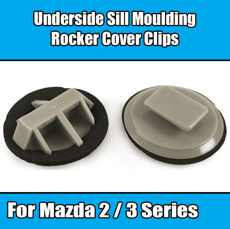 10x Clips for Mazda 2 3 Series Underside Sill Moulding Rocker Panel Cover Trim