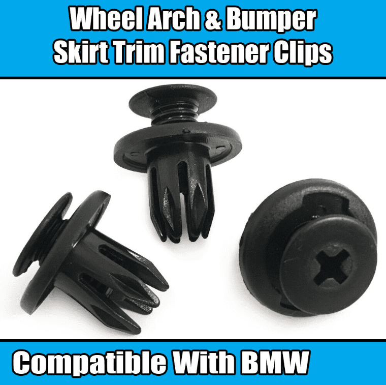 Compression Wheel Clips 10x Clips for Mazda, Nissan Plastic Wheel Arch Lining Bumper Skirt Tri ...