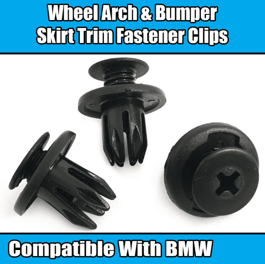 10x Clips for Mazda, Nissan Plastic Wheel Arch Lining Bumper Skirt Trim