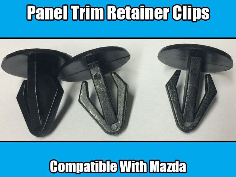 10x Clips for Mazda Panel Trim Retainer Black Plastic 8133-50022