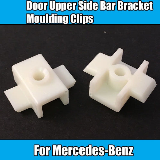 10x Clips for Mercedes-Benz Door Side Bar Bracket Moulding Clips White Plastic