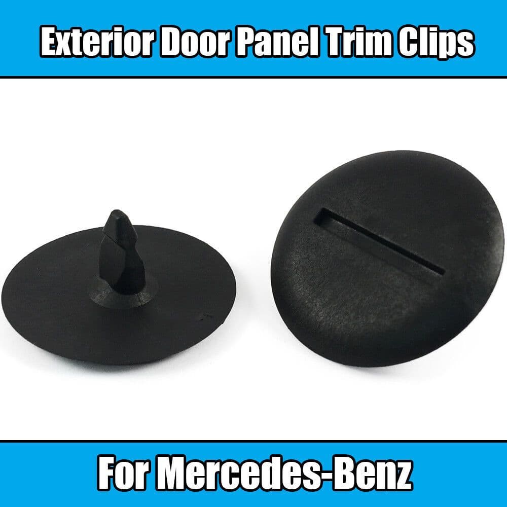 10x Clips for Mercedes Benz Exterior Door Panel Trim Clips Holder Black Plastic