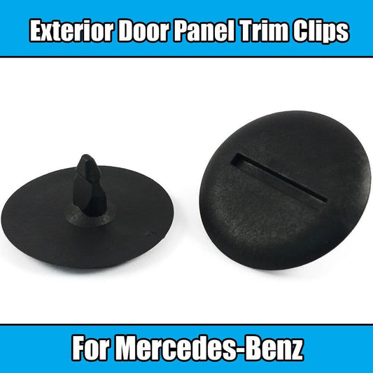 10x Clips for Mercedes Benz Exterior Door Panel Trim Clips Holder Black Plastic